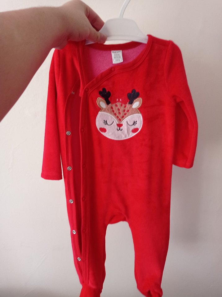 yılbaşı Noel temalı Kız Bebek Tulum - Görsel 2