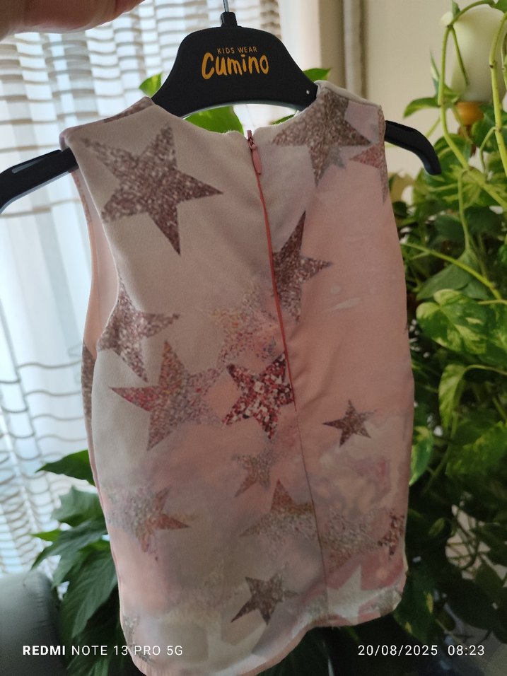 Pembe Kız Çocuk Kolsuz Tişört - Görsel 3