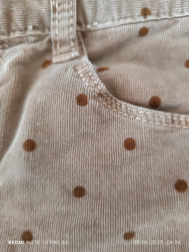 Kahverengi Puantiyeli Süet Düğmeli Şort zara - Görsel 4