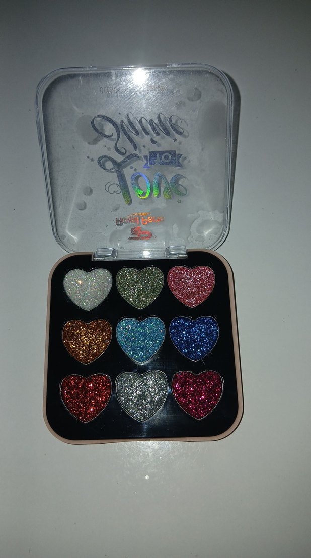 Renkli Kalp Şekilli Parlak Far Paleti - Görsel 2