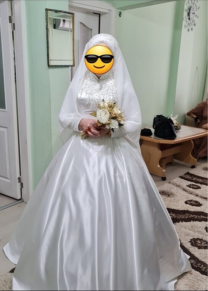 Saten gelinlik - Görsel 2