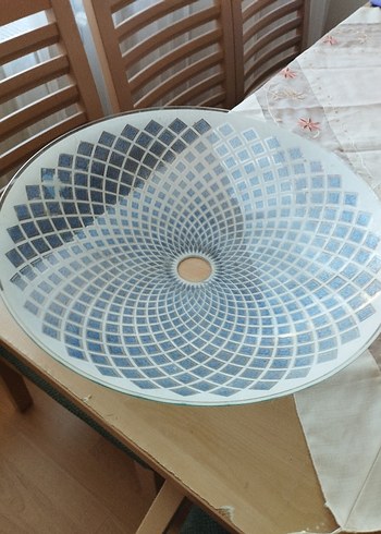 Mavi Desenli Yuvarlak Tavan Fanı - Görsel 2