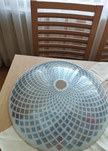 Mavi Desenli Yuvarlak Tavan Fanı - Görsel 3