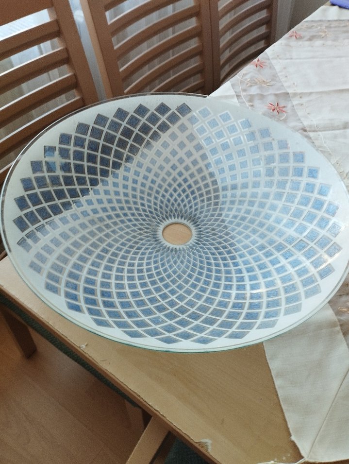 Mavi Desenli Yuvarlak Tavan Fanı - Görsel 2