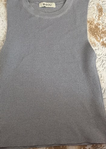 Gri Kadın Triko Süveter BSOU