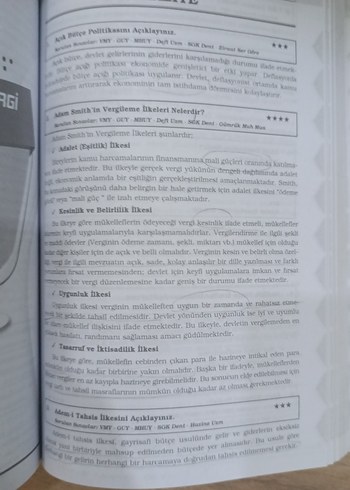 Beden Renk Gelir Uzmanı Vergi Müfettişi Alan Bilgisi Ders Notları