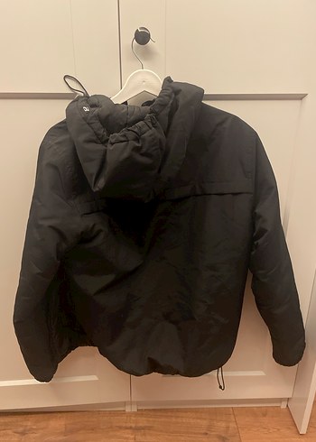 Siyah Kapüşonlu Spor Kadın Ceket - Görsel 4