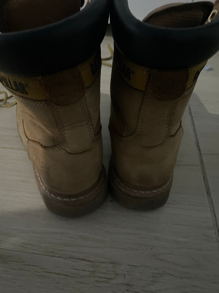 Kahverengi Deri Kadın Bot - Kürklü, Takoz Topuklu - Görsel 3