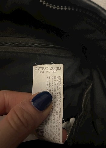 Kadın Siyah Deri Sade Sırt Çantası - Görsel 5