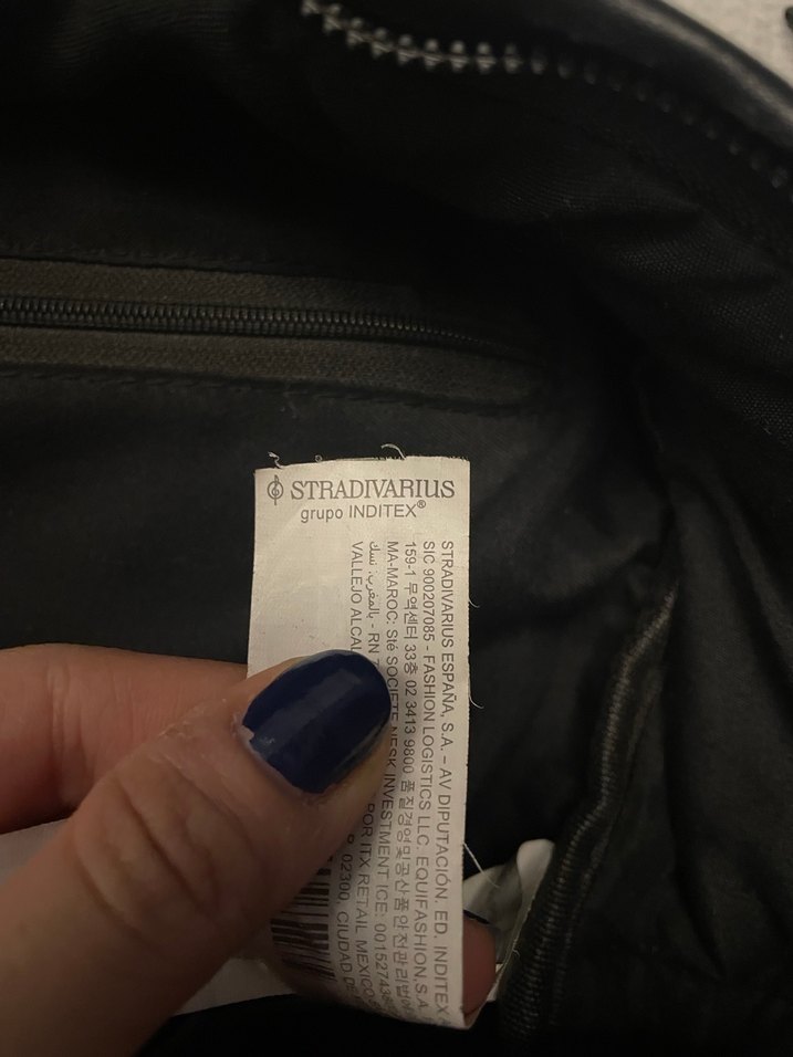 Kadın Siyah Deri Sade Sırt Çantası - Görsel 5