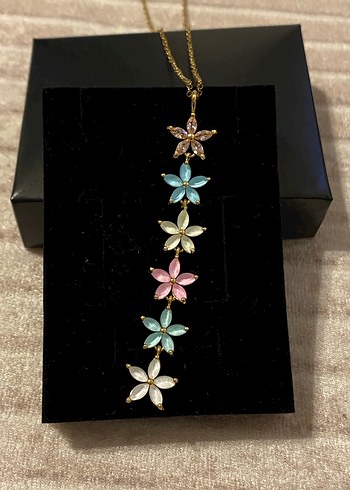 Renkli Çiçek Kolye - Görsel 8