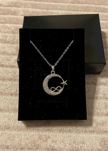 Ay Yıldız Sonsuzluk Kolye  - Görsel 5