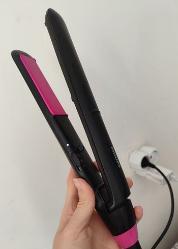 Philips Siyah-Pembe Saç Düzleştirici - Görsel 6