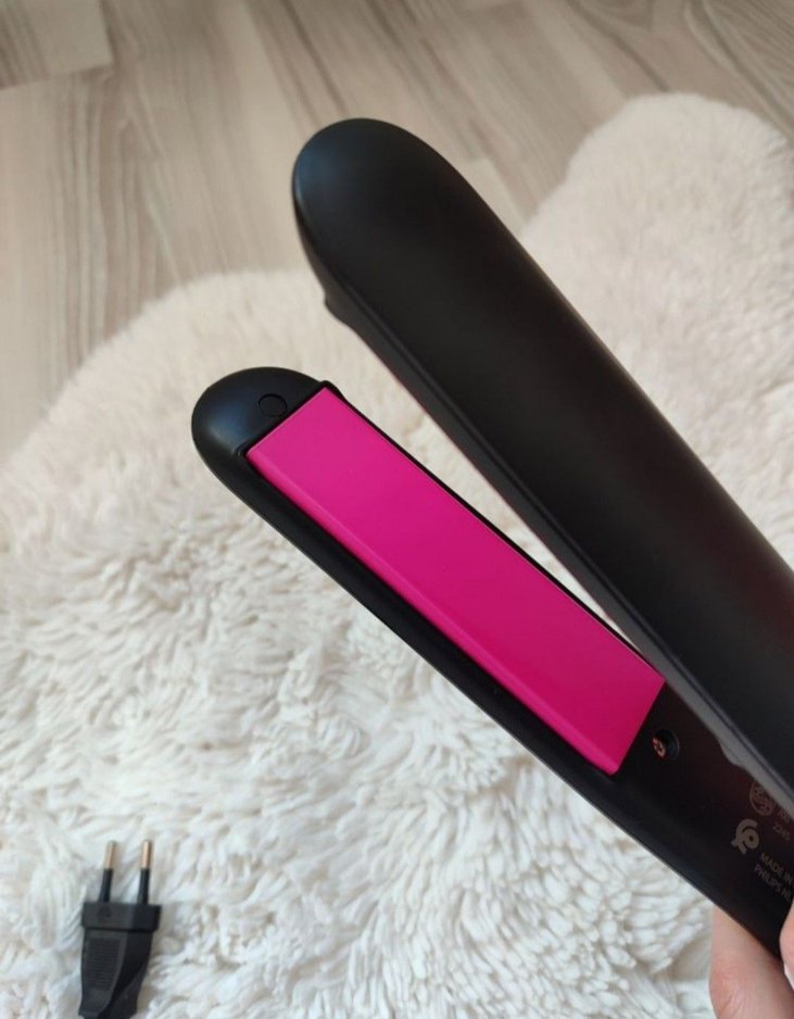 Philips Siyah-Pembe Saç Düzleştirici - Görsel 5