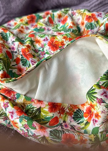 Çiçek Desenli Mini Street Wear Büstiyer - Görsel 5