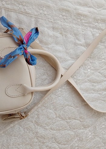 Beyaz Deri Kadın Çanta - Görsel 2