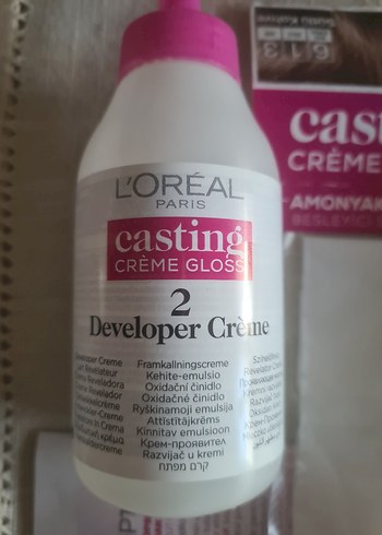 Beden Loreal casting creme gloss saç boyası 613 sütlü kahve (2 kutu)