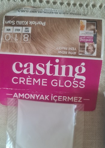 Beden Renk Loreal casting creme gloss saç boyası 810 parlak küllü sarı