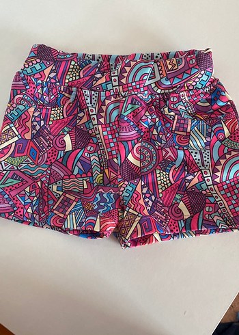 Renkli Tie-Dye Kız Şort