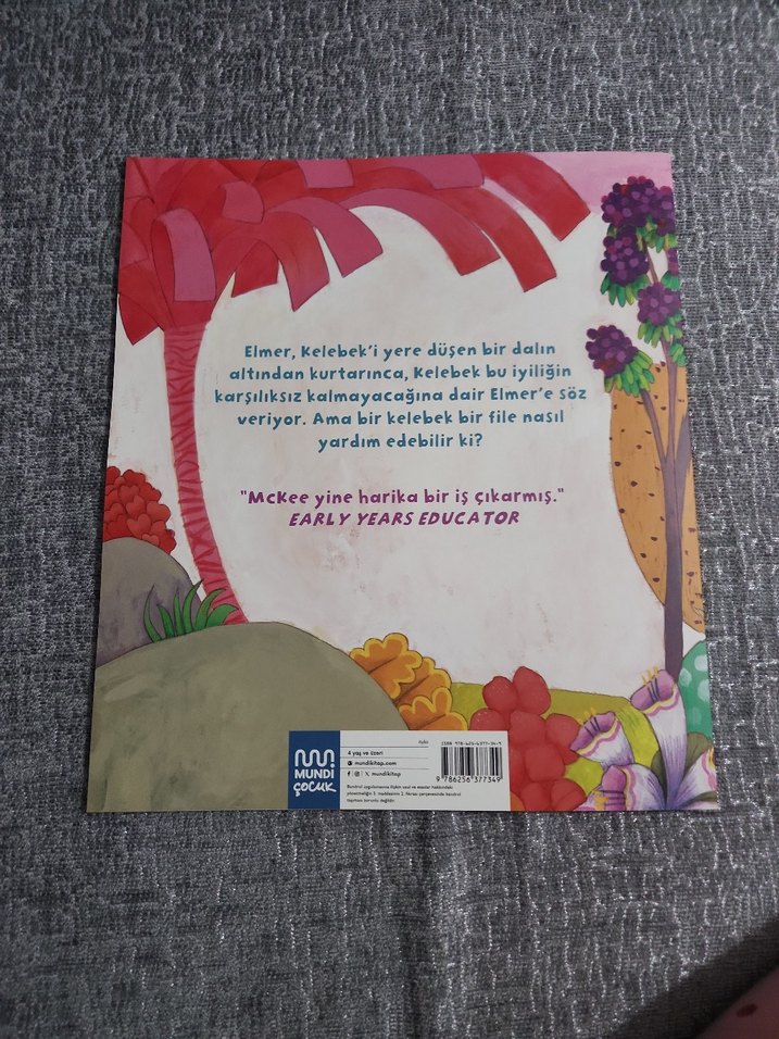 Elmer ve Kelebek - David McKee Çocuk Kitabı - Görsel 2