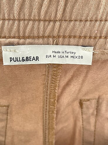 m Beden kahverengi Renk Pull and Bear Jean / Kot %70 İndirimli.