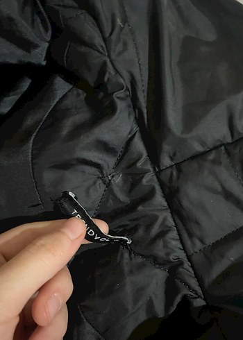 Trendyol & Milla Düğmeli Siyah Oversize Kadın Ceket