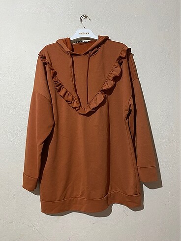 Kremit rengi sweatshirt