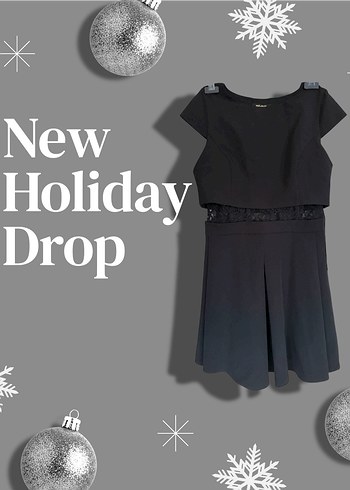 Siyah dantel Kemerli Mini Elbise - Görsel 2