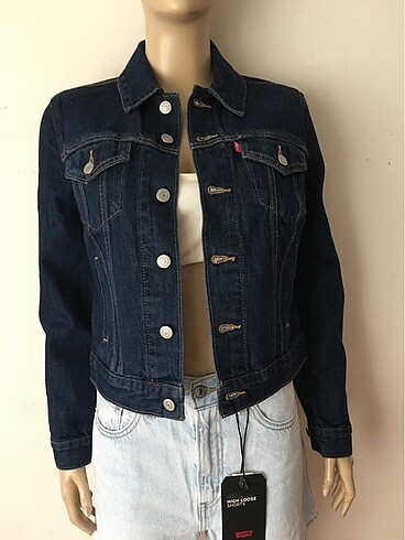 s Beden lacivert Renk Levis denim ceket