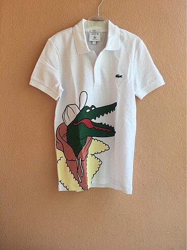 s Beden beyaz Renk Lacoste tişört