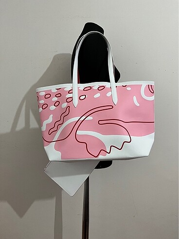 Beden Lacoste çift taraflı shopping totebag