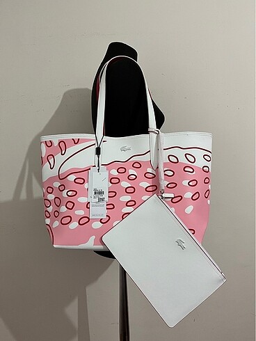 Lacoste Lacoste çift taraflı shopping totebag