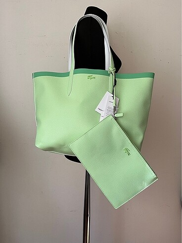 Beden Lacoste çift taraflı totebag