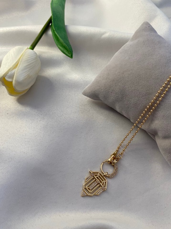 Gold serenay kolye - Görsel 2