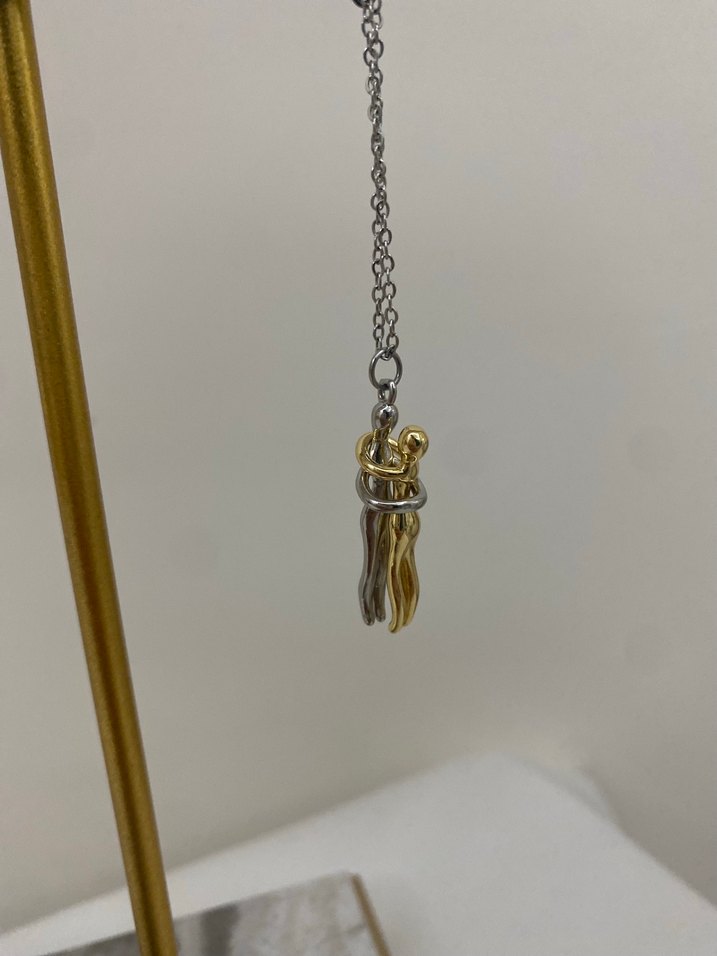 Sarılan çift kolye - Görsel 2