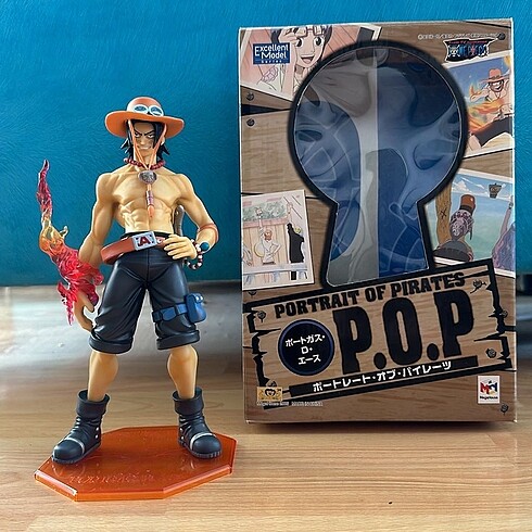 ONE PIECE MEGAHOUSE ACE 25 CM KUTULU