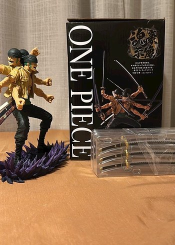 ONE PIECE RORONOA ZORO 9 KILIC 3 BAS 3D