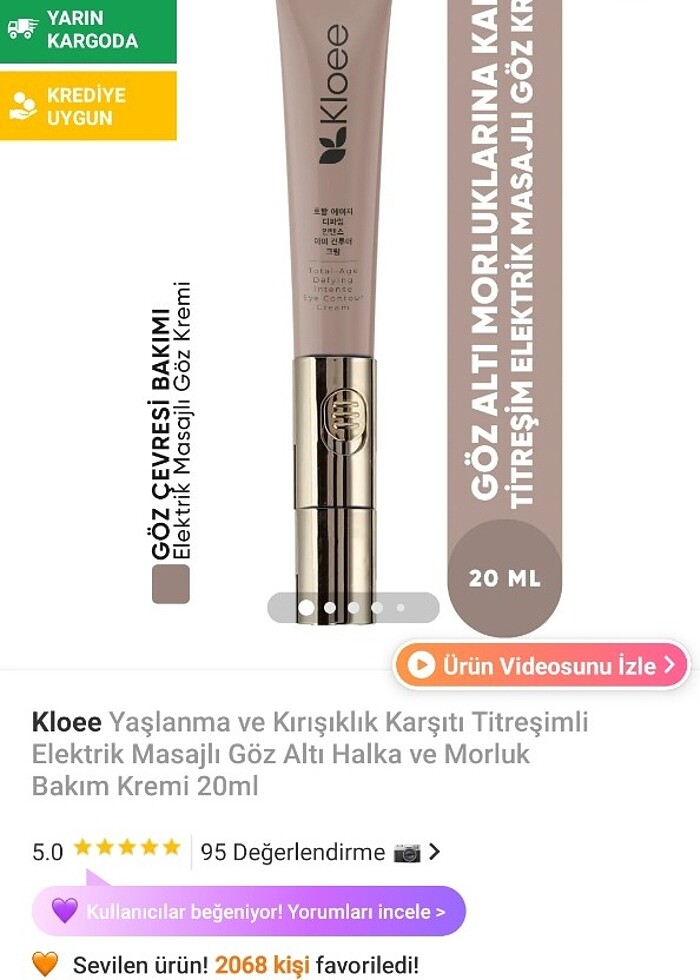 Titreşimli göz çevresi kremi - Görsel 4