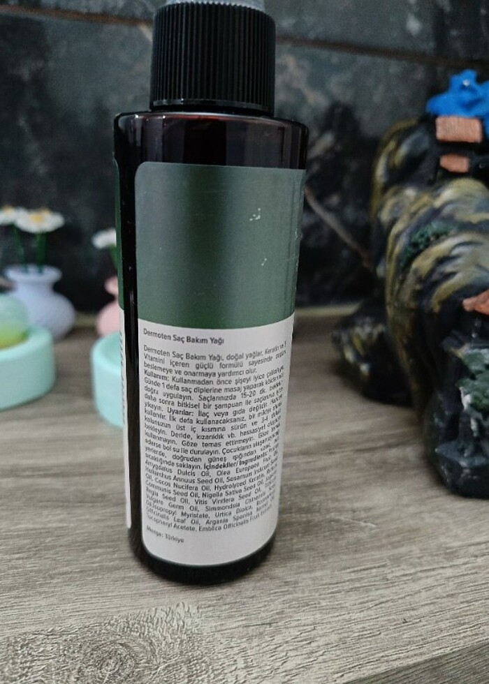 Keratin ve E Vitamini Etkili Saç Bakım Yağı - Görsel 2