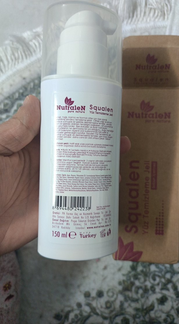 NutraleN Squalen Yüz Temizleme Jeli - Görsel 3