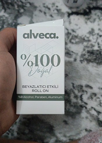 Alveca %100 Doğal Beyazlatıcı Roll-On