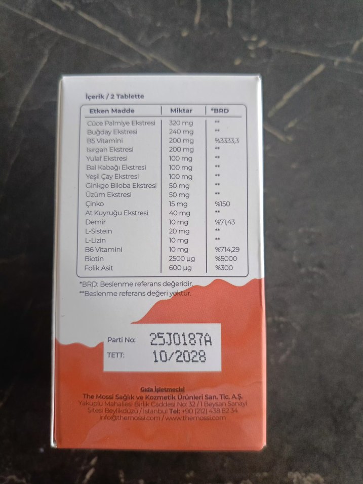 Zaroza Biotin Saw Palmetto Çinko 60 Tablet - Görsel 2