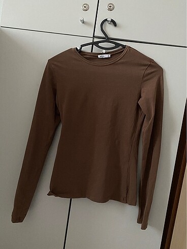 Addax uzun kollu crop badi bluz