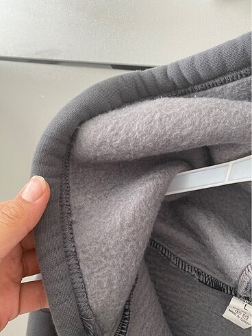 l Beden Fermuarlı sweatshirt hırka antrasit