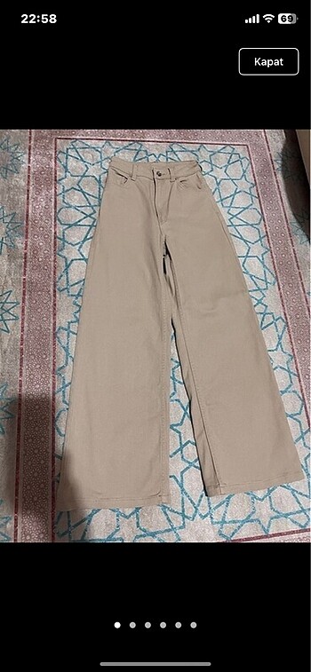 36 Beden Krem pantolon