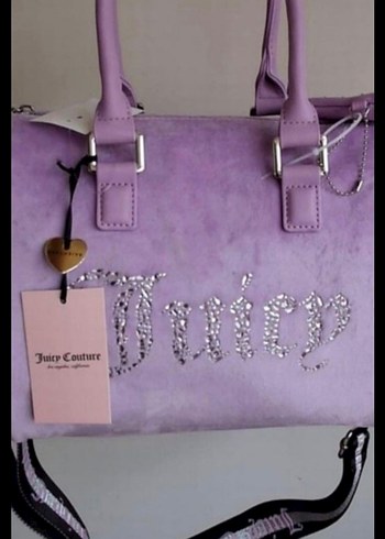Beden Mor Süet Kadın Çanta Taşlı Juicy Detaylı