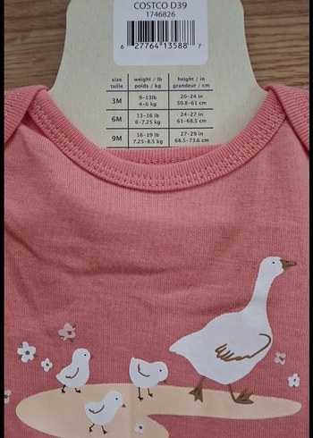 Pembe Kısa Kollu Kız Bebek Takim - Görsel 5