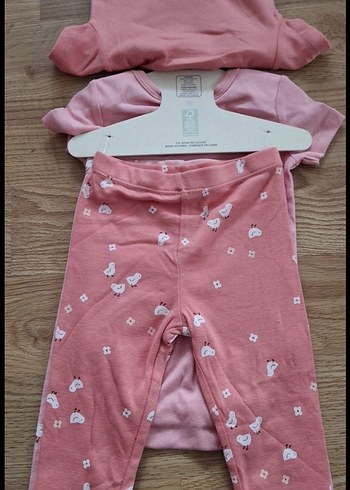 Pembe Kısa Kollu Kız Bebek Takim - Görsel 7