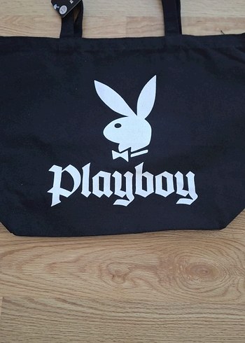 Playboy Baskılı Siyah Kadın Çanta - Görsel 4