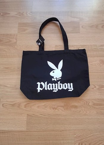 Playboy Baskılı Siyah Kadın Çanta - Görsel 2